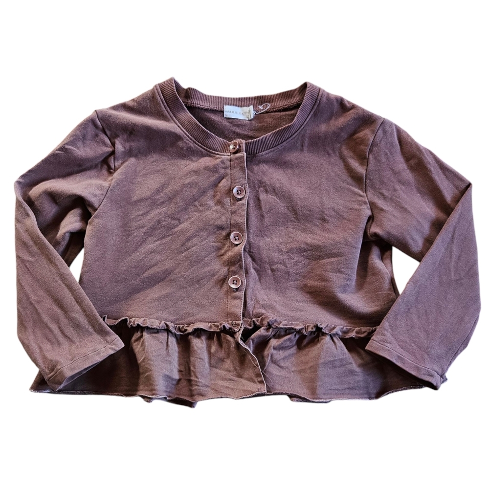Jamie Kay Sz 6 Purple Button Front Cardigan